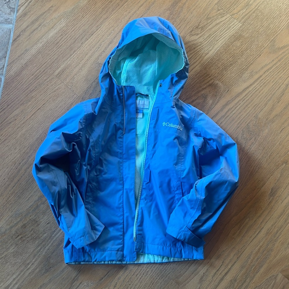 Girls Columbia lined rain jacket